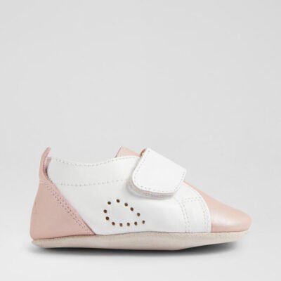 Ss Grass Court Mini Infant White Dusk Pearl Leather Flat Shoes TheSneakerLounge Kids Ss Grass Court Mini Infant White Dusk Pearl Leather Flat Shoes