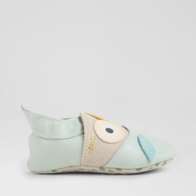 Ss Hootie Infant Seafoam Leather Flat Shoes TheSneakerLounge Kids Ss Hootie Infant Seafoam Leather Flat Shoes