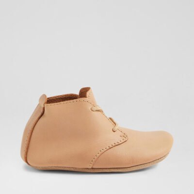 Ss Desert Lace Infant Caramel Leather Ankle Boots
