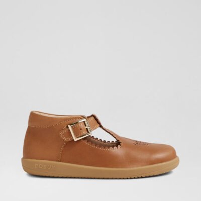 Kp Poppy Caramel Leather Flat Shoes