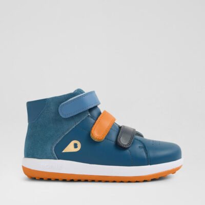 Kp Gamepoint Junior Tidal Teal Leather Ankle Boots TheSneakerLounge Kids Kp Gamepoint Junior Tidal Teal Leather Ankle Boots