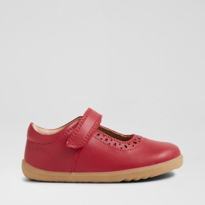Su Lola Tibitan Red Leather Flat Shoes