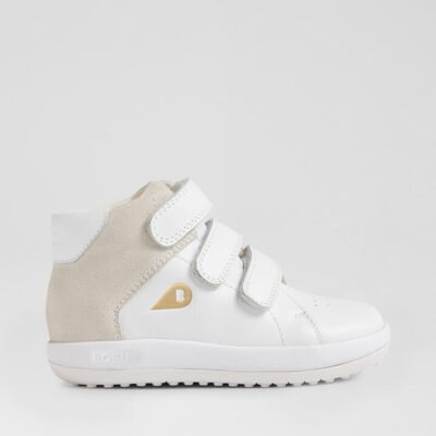 Iw Gamepoint White Leather Ankle Boots