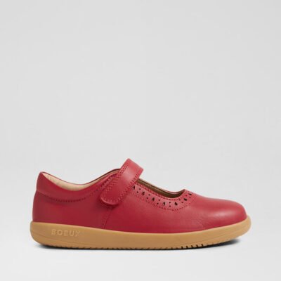 Kp Lola Tibitan Red Leather Flat Shoes