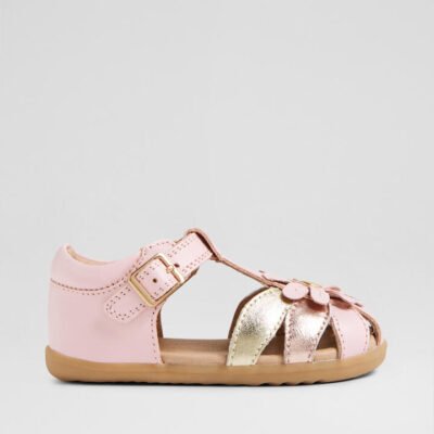 Su Petal Infant Parfait Pink Leather Sandals TheSneakerLounge Kids Su Petal Infant Parfait Pink Leather Sandals