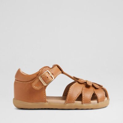 Su Petal Infant Caramel Leather Sandals TheSneakerLounge Kids Su Petal Infant Caramel Leather Sandals