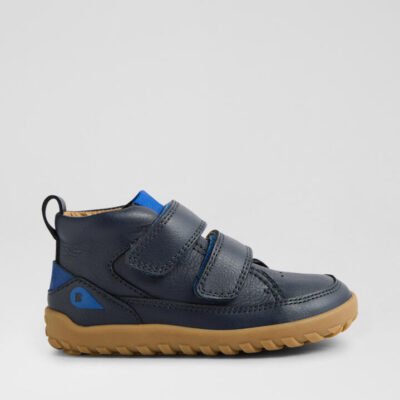 Iw Trek Navy Leather Ankle Boots