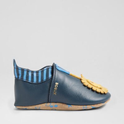 Ss Lionello Navy Leather Flat Shoes TheSneakerLounge Kids Ss Lionello Navy Leather Flat Shoes