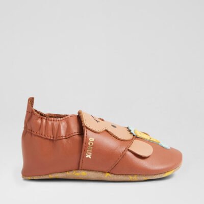 Ss Cheeky Monkey Mocha Sandstorm Leather Flat Shoes
