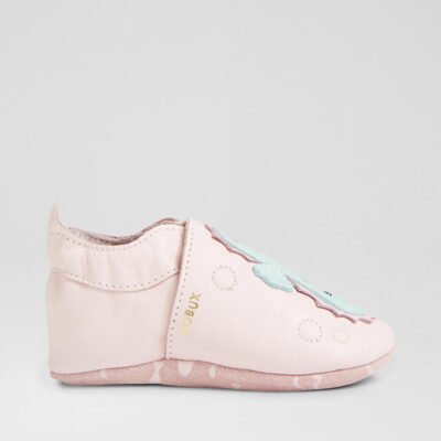 Ss Seahorse Heavenly Pink Leather Flat Shoes