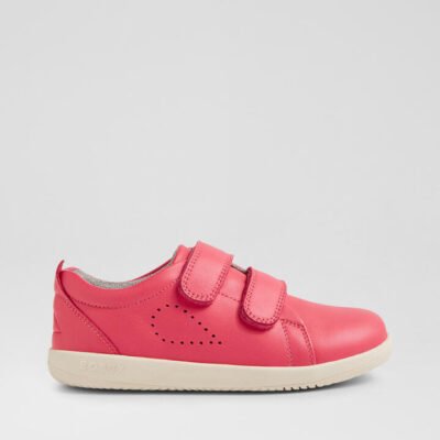 Kp Grass Court Radiant Raspberry Leather Flat Shoes TheSneakerLounge Kids Kp Grass Court Radiant Raspberry Leather Flat Shoes