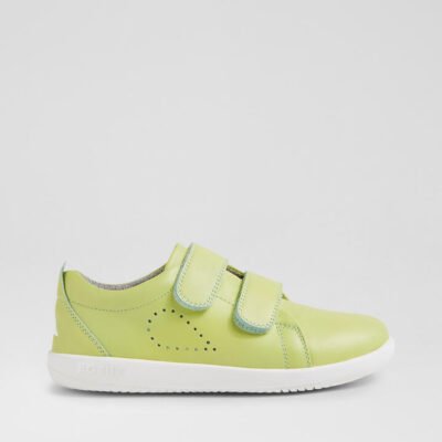 Kp Grass Court Shadow Lime Leather Flat Shoes TheSneakerLounge Kids Kp Grass Court Shadow Lime Leather Flat Shoes