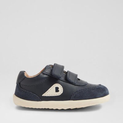 Su Champ Infant Navy Leather Flat Shoes