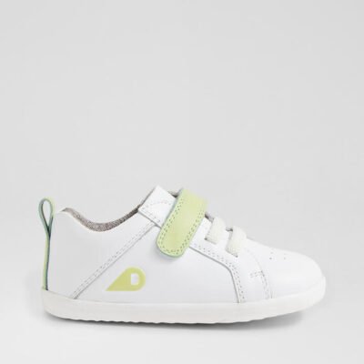 Su Pace Optical White Shadow Lime Leather Flat Shoes TheSneakerLounge Kids Su Pace Optical White Shadow Lime Leather Flat Shoes