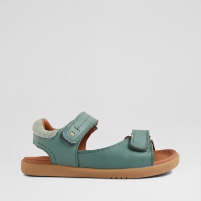 Kp Driftwood Junior Iceberg Green Leather Sandals TheSneakerLounge Kids Kp Driftwood Junior Iceberg Green Leather Sandals
