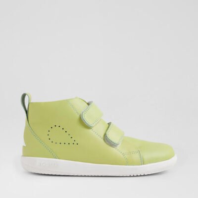 Kp Grass Court High Junior Shadow Lime Leather Ankle Boots TheSneakerLounge Kids Kp Grass Court High Junior Shadow Lime Leather Ankle Boots