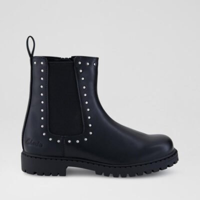 Raven Junior Black Chelsea Boots