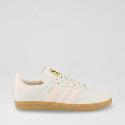 Samba Junior White Orange Gum Leather Sneakers TheSneakerLounge Kids Samba Junior White Orange Gum Leather Sneakers