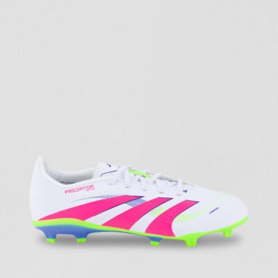 Predator Junior White Pink Yellow Sneakers TheSneakerLounge Kids Predator Junior White Pink Yellow Sneakers