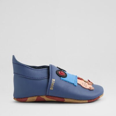 Ss Rusty Ride Infant Blue Indigo Leather Flat Shoes