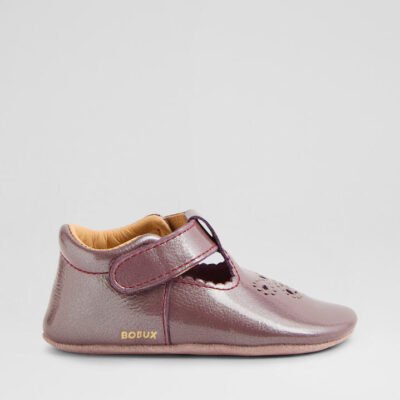 Ss Flutterheart Infant Fig Patent Leather Flat Shoes TheSneakerLounge Kids Ss Flutterheart Infant Fig Patent Leather Flat Shoes