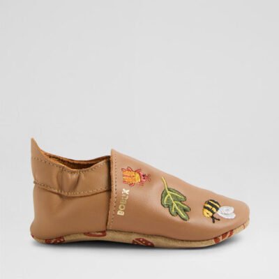 Ss Bugtopia Infant Caramel Leather Flat Shoes