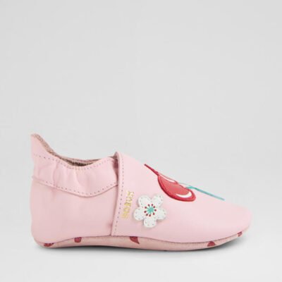 Ss Cherry Blossom 2 Infant Parfait Pink Leather Flat Shoes