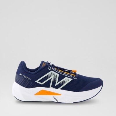 Propel Junior Navy White Orange Mesh Sneakers