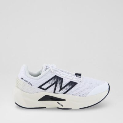 Propel Junior White Bone Black Mesh Sneakers