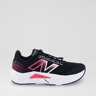 Propel Junior Black Pink White Mesh Sneakers