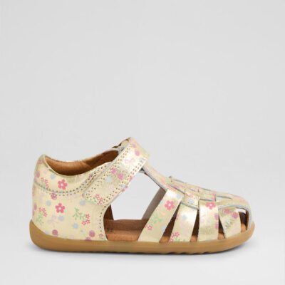 Su Harbor Toddler Gold Multi Leather Sandals