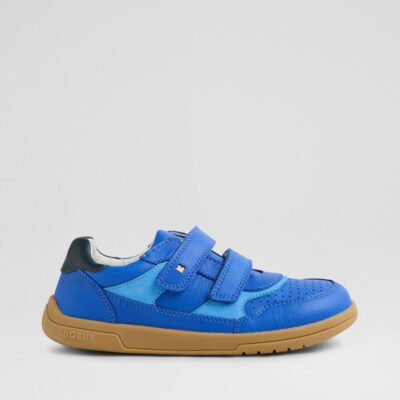 Kp Hunter Junior Dazzling Blue Azure Leather Flat Shoes