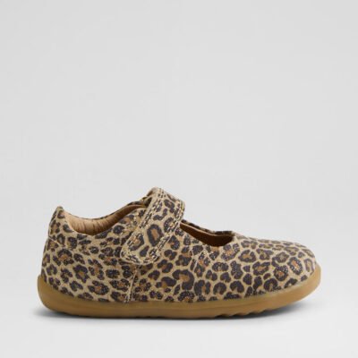 Su Mina Infant Leopard Shimmer Leather Flat Shoes TheSneakerLounge Kids Su Mina Infant Leopard Shimmer Leather Flat Shoes