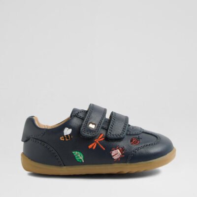Su Buggie Infant Navy Leather Sneakers