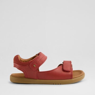 Kp Driftwood Junior Red Ochre Leather Sandals TheSneakerLounge Kids Kp Driftwood Junior Red Ochre Leather Sandals