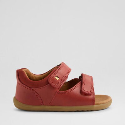 Su Driftwood Infant Red Ochre Leather Sandals