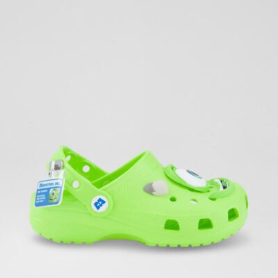 Monsters Inc Junior Green Eva Clogs TheSneakerLounge Kids Monsters Inc Junior Green Eva Clogs
