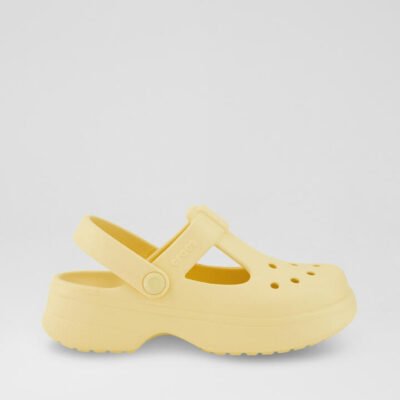 Mary Jane Junior Daylily Yellow Eva Sandals TheSneakerLounge Kids Mary Jane Junior Daylily Yellow Eva Sandals