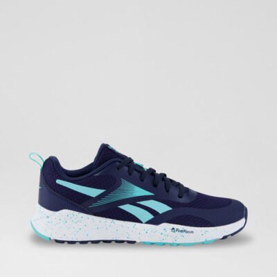 Energen Run Junior Navy Aqua White Mesh Sneakers TheSneakerLounge Kids Energen Run Junior Navy Aqua White Mesh Sneakers