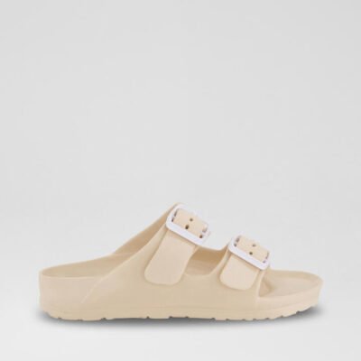 Double Buckle Junior Bone Eva Sandals