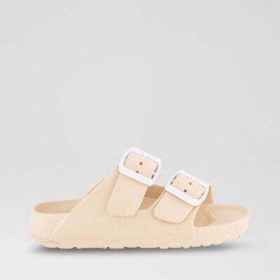 Double Buckle Toddler Bone Eva Sandals