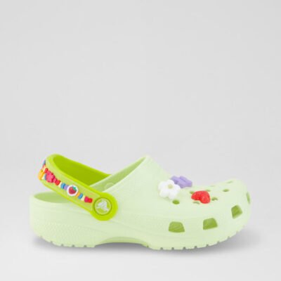 Friendship Clog Junior Green Floral Eva Sandals