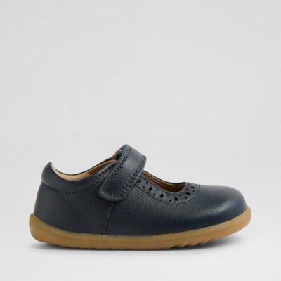 Su Lola Infant Navy Leather Flat Shoes