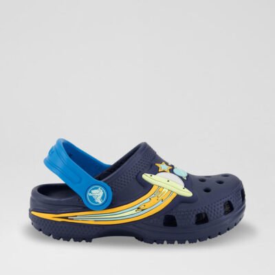 Light Up Ufo Clog Toddler Navy Croslite Sandals TheSneakerLounge Kids Light Up Ufo Clog Toddler Navy Croslite Sandals