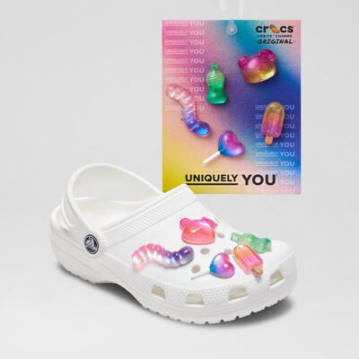 Jelly Candy 5 Pack Rainbow Rubber Jibbitz