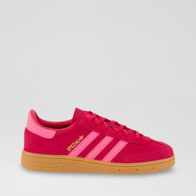 Handball Spezial Junior Red Pink Suede Sneakers TheSneakerLounge Kids Handball Spezial Junior Red Pink Suede Sneakers