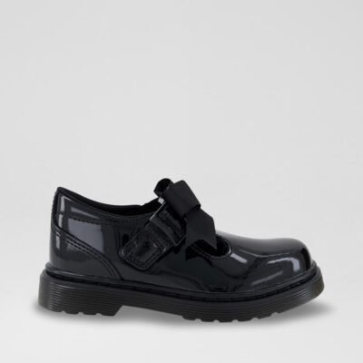 Polley Ii T Bar Toddler Black Leather Shoes TheSneakerLounge Kids Polley Ii T Bar Toddler Black Leather Shoes