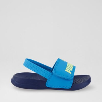 Popcat 20 Toddler Blue Fabric Sandals