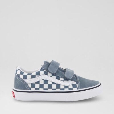 Old Skool Checker Junior Dust Blue Fabric Sneakers