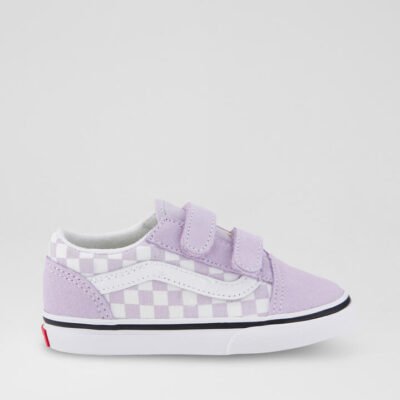 Old Skool Checker Toddler Lilac Fabric Sneakers